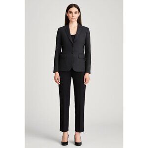 THEORY Gabe-Style Linen Blend Pinstripe Blazer Made in USA Size 4 MSRP $395
